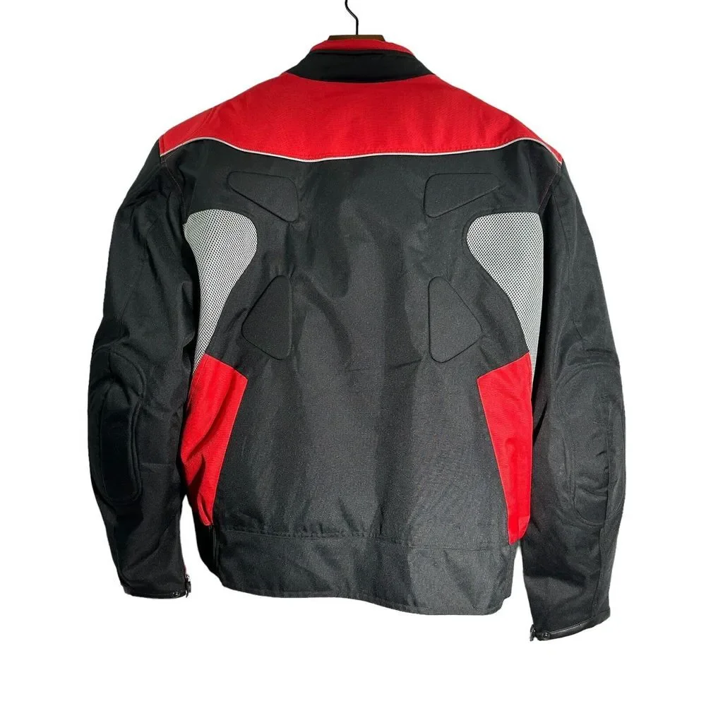 Mas Leather Men's Motorcycle Waterproof Cordura Padded Lined Heavy‎ Jacket 4XL
